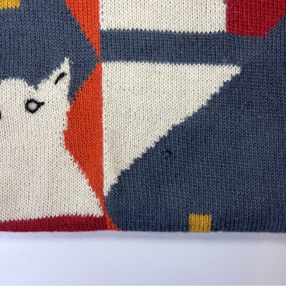 Alpaka Fashions 100% Alpaca Wool Cat Geometric Crewneck Sweater One Size Peru - Picture 7 of 12